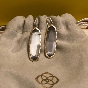Kendra Scott Layla slate cats eye earrings.